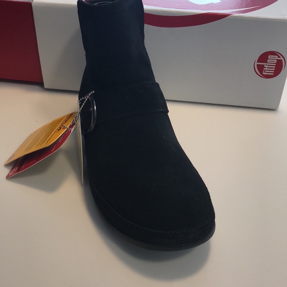 NWT Black Suede Dash Fitflop - Picture 3 of 6